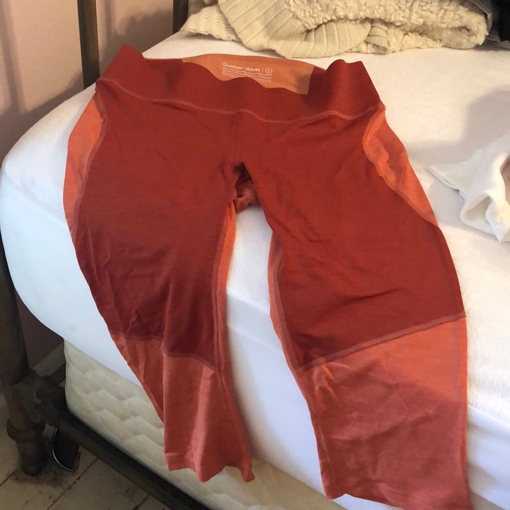 Outdoor Voices TechSweat Burnt Orange Cropped